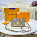 Louis Vuitton Bicolor Double Zip Pochette Grey