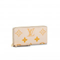 Louis Vuitton Zippy Wallet Cream/Saffron