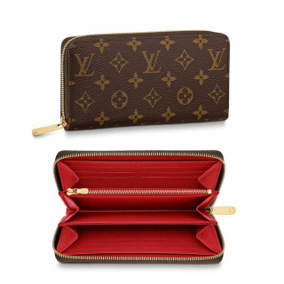 Louis Vuitton Monogram Zippy Wallet Red