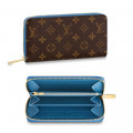 Louis Vuitton Monogram Zippy Wallet Blue