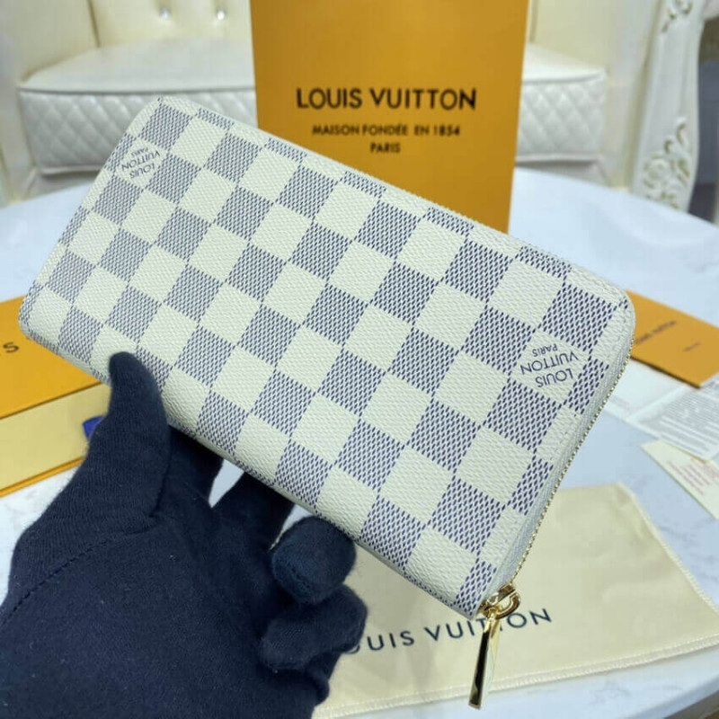 Shop Louis Vuitton DAMIER 2021-22FW Zippy wallet (N63503, N41660