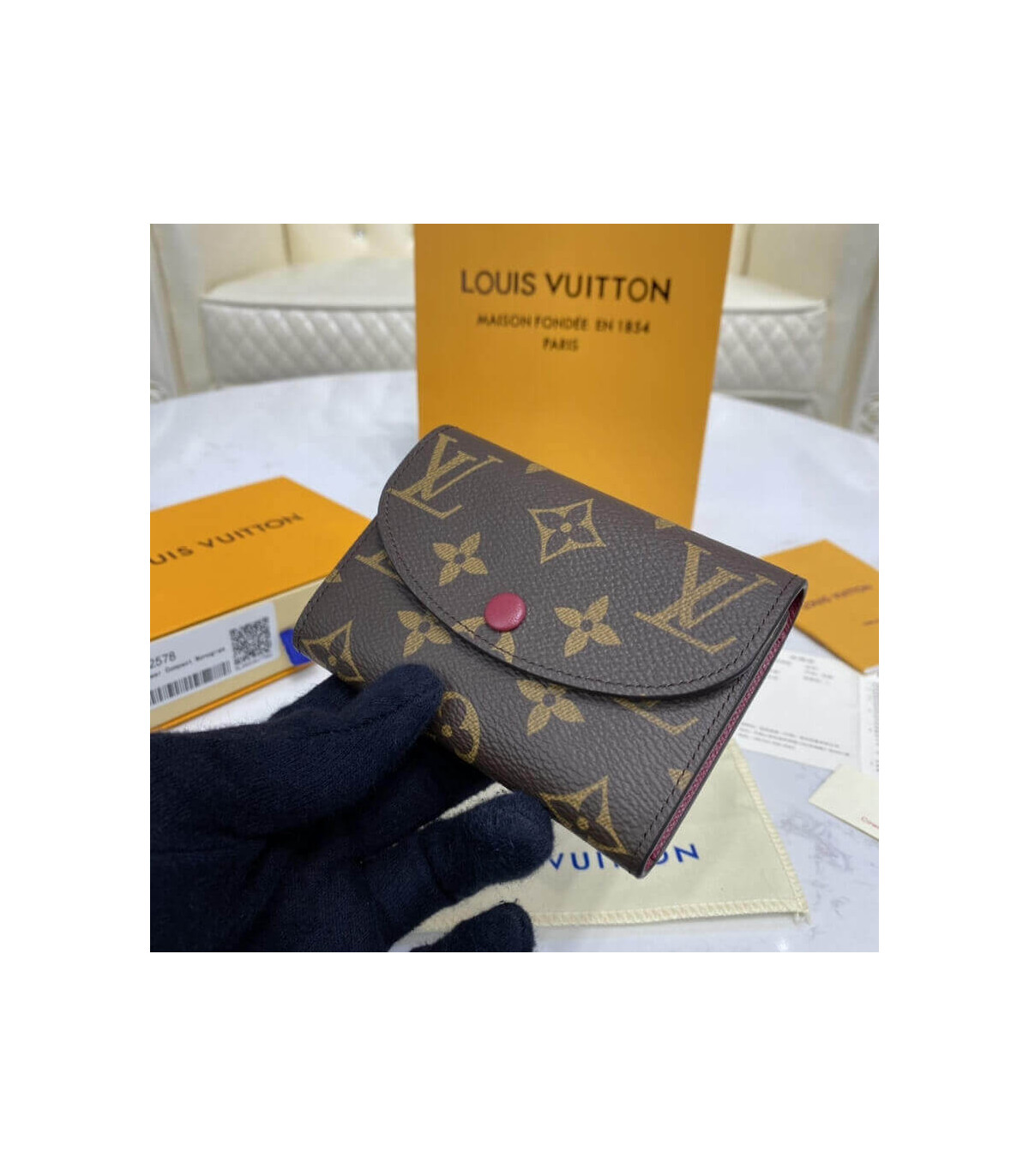 Louis Vuitton Bicolor Rosalie Coin Purse W/ AKI Initials – The Closet