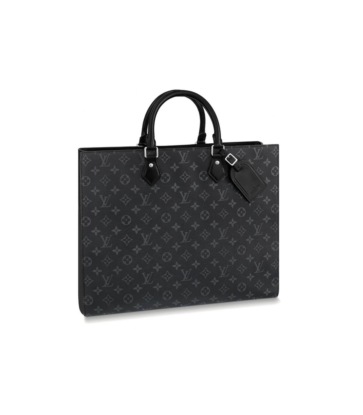 Louis Vuitton] Louis Vuitton Grand Sack Eclipse M44733 Tote Bag PVC coating  canvas black RI0280 engraved men's tote bag A-rank – KYOTO NISHIKINO