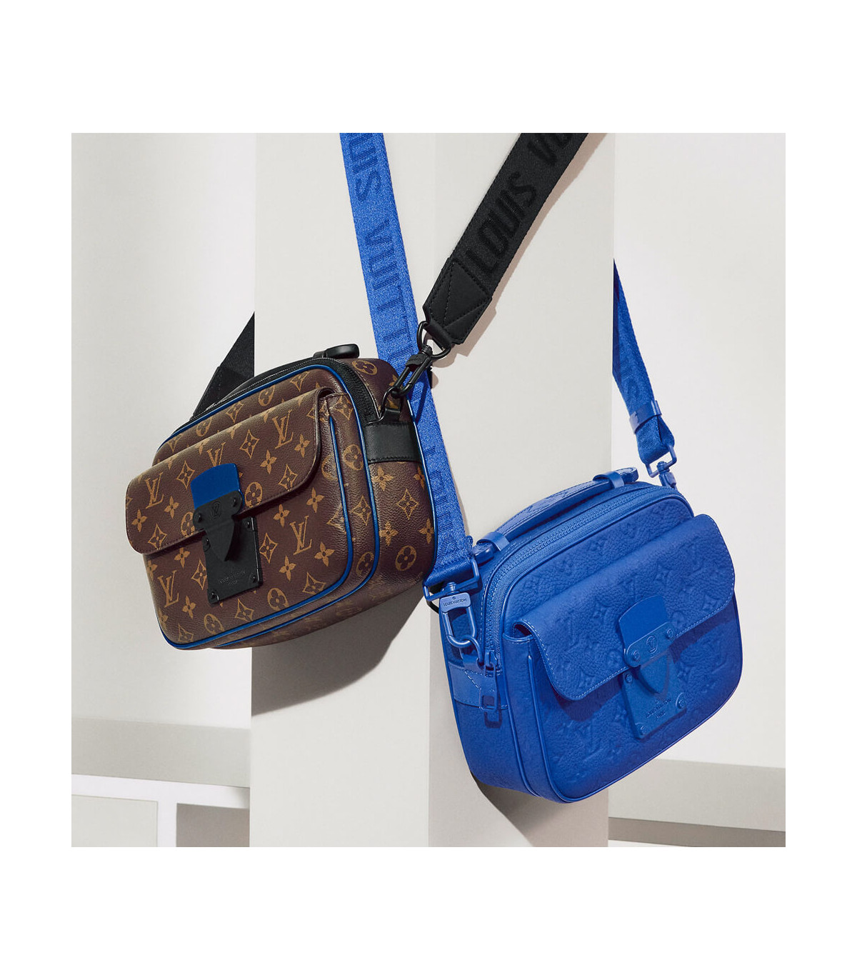 Louis Vuitton Mens S Lock Messenger Monogram / Blue – Luxe Collective
