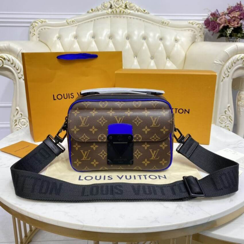 Louis Vuitton Mens S Lock Messenger Monogram / Blue – Luxe Collective