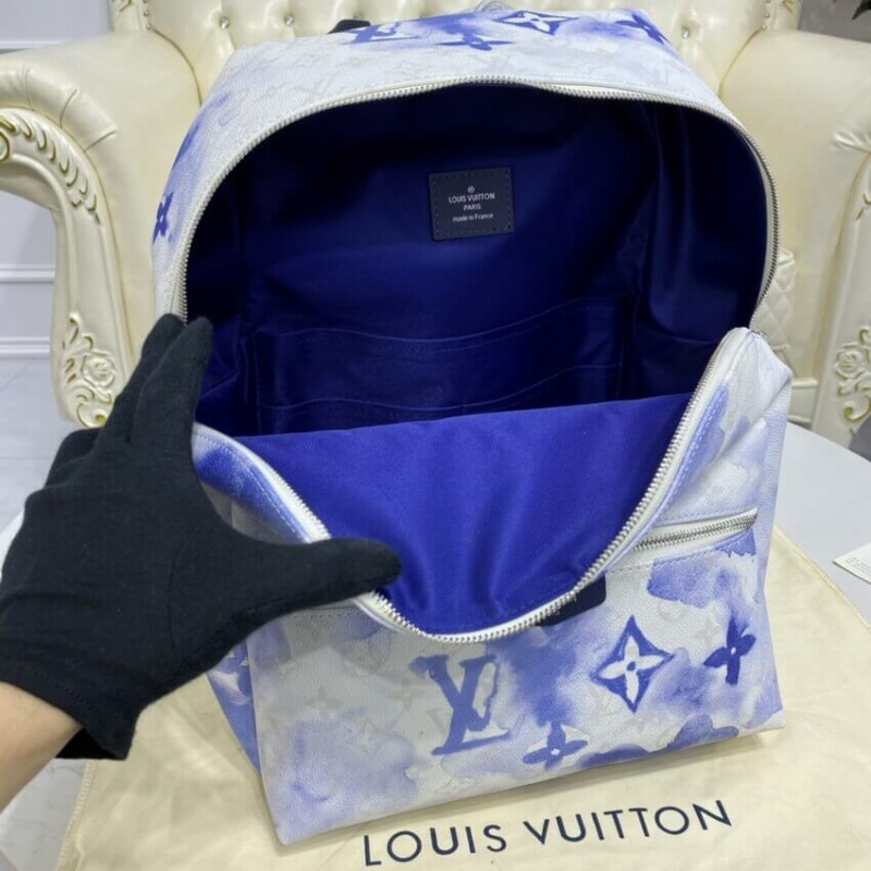 Louis Vuitton Monogram Watercolor Discovery Backpack PM - Blue Backpacks,  Bags - LOU731706