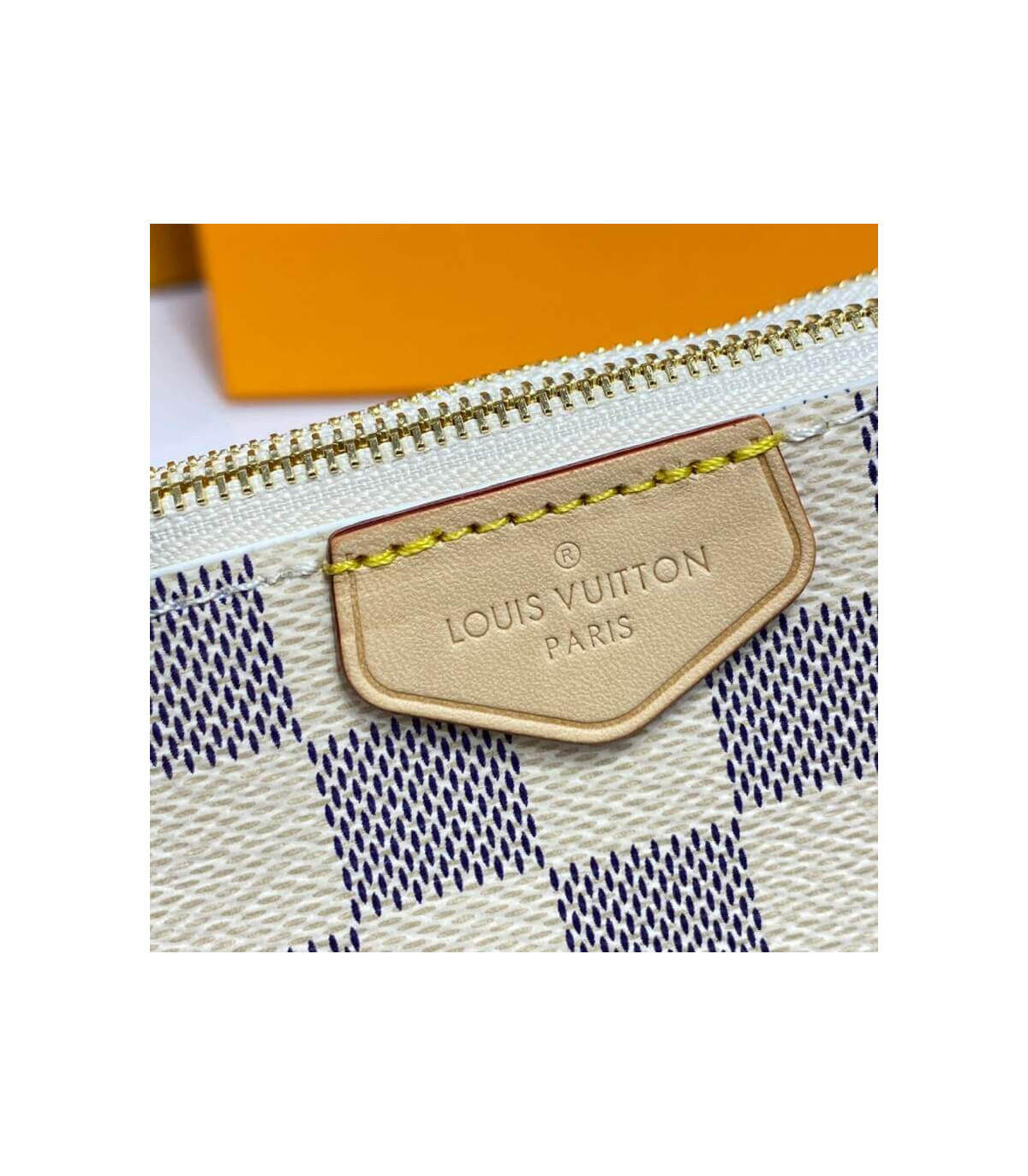 Shop Louis Vuitton DAMIER AZUR 2022 Cruise Double zip pochette (N60460) by  sunnyfunny