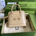 Gucci Horsebit 1955 Small Top Handle Bag in Wheat Leather