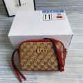 Gucci GG Canvas Matelasse Mini Bag Red