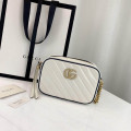 Gucci Diagonal GG Marmont Mini Bag White/Blue
