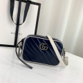 Gucci Diagonal GG Marmont Mini Bag Blue/White