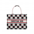 Christian Dior Small Dioramour Book Tote D-Chess Heart Embroidery