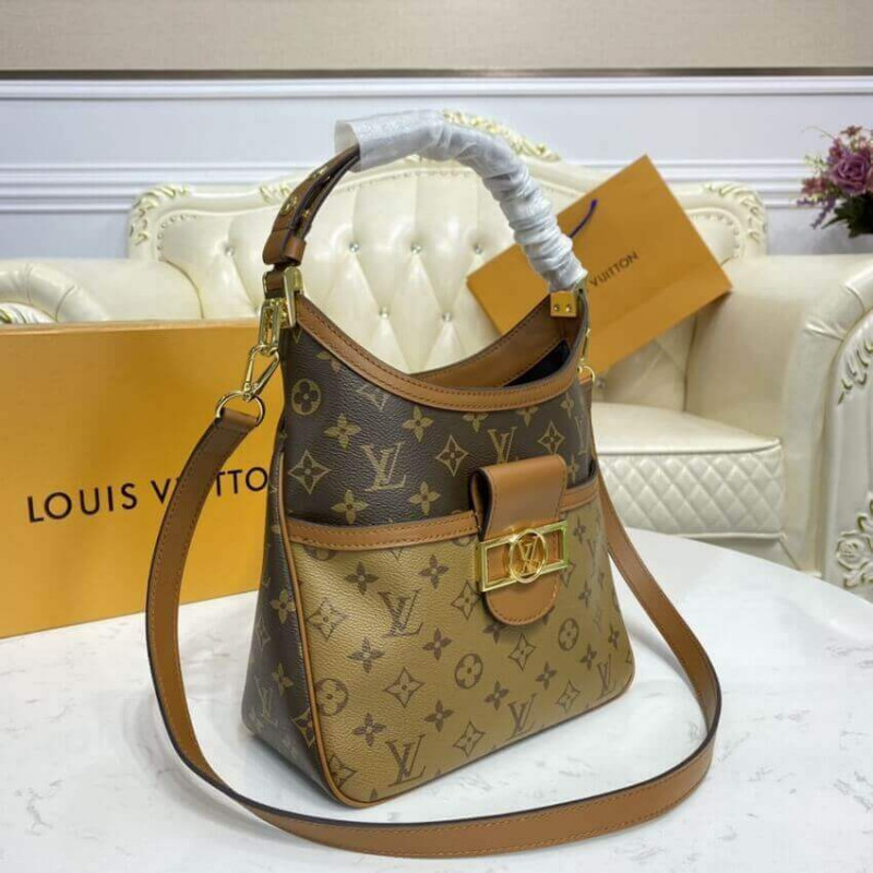 頂級A貨Louis Vuitton M45194 Hobo Dauphine 小號手袋單肩包老花帆布