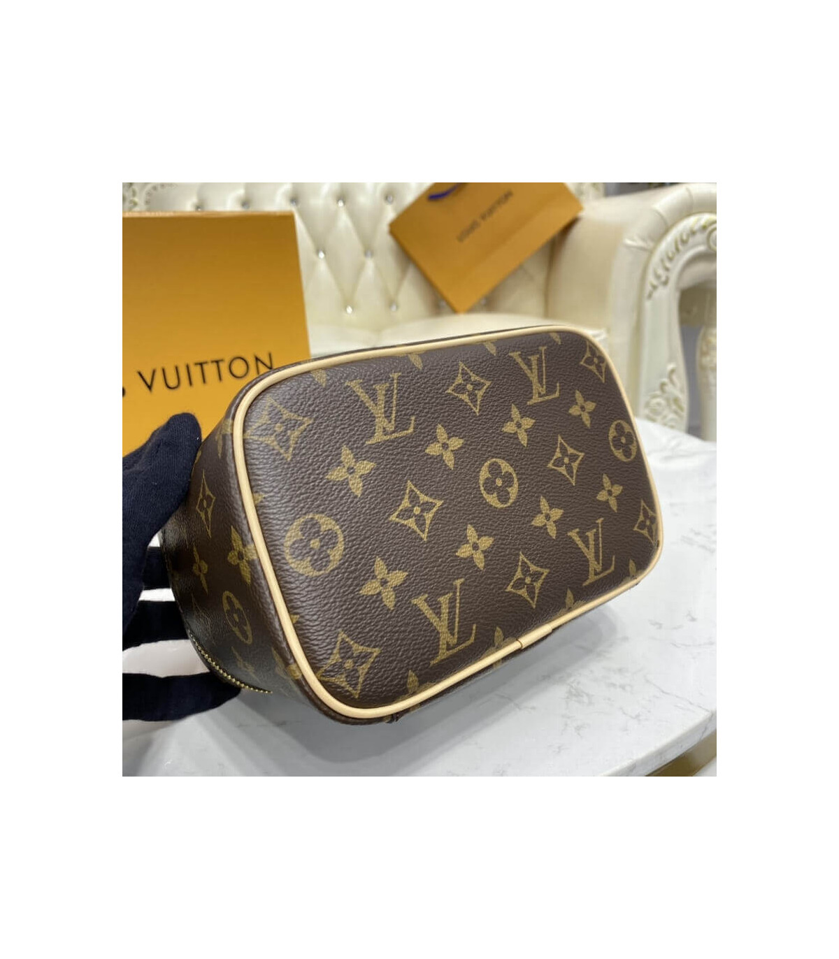 Shop Louis Vuitton Nice mini toiletry pouch (M44495) by CITYMONOSHOP