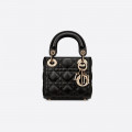 Christian Dior Micro Lady Dior Bag Black Cannage Lambskin