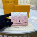 Louis Vuitton Iris Compact Wallet in Pink Gradient Mahina Perforated Leather