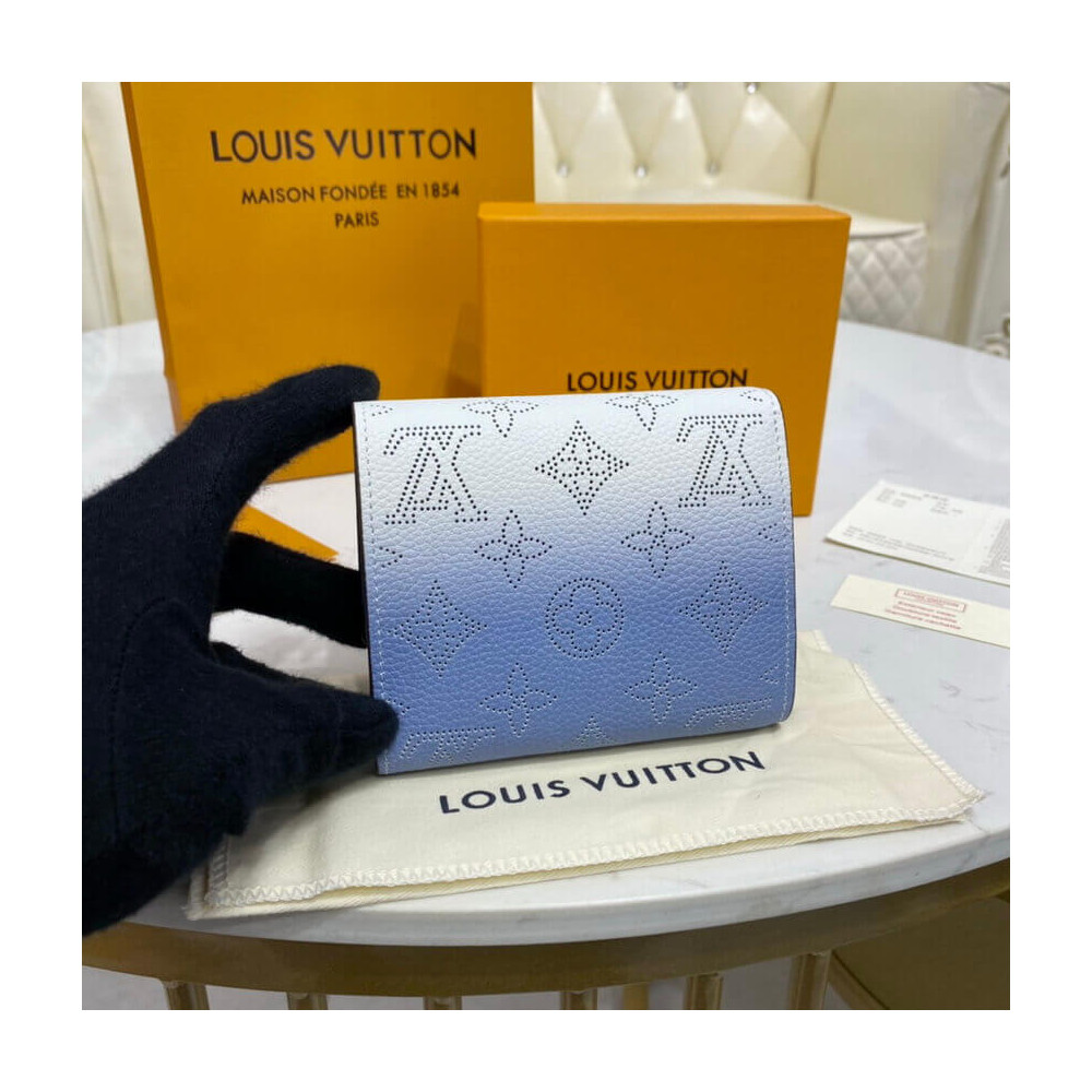 LOUIS VUITTON Mahina Iris Compact Wallet NM Galet 388157