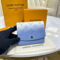 Louis Vuitton Iris Compact Wallet in Blue Gradient Mahina Perforated Leather