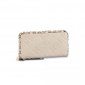 Louis Vuitton Monogram Empreinte Leather with Animal-Print Zippy Wallet Cream
