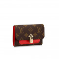 Louis Vuitton Flower Compact Wallet Red