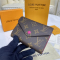 Louis Vuitton Monogram Canvas Victorine Wallet Rose Red