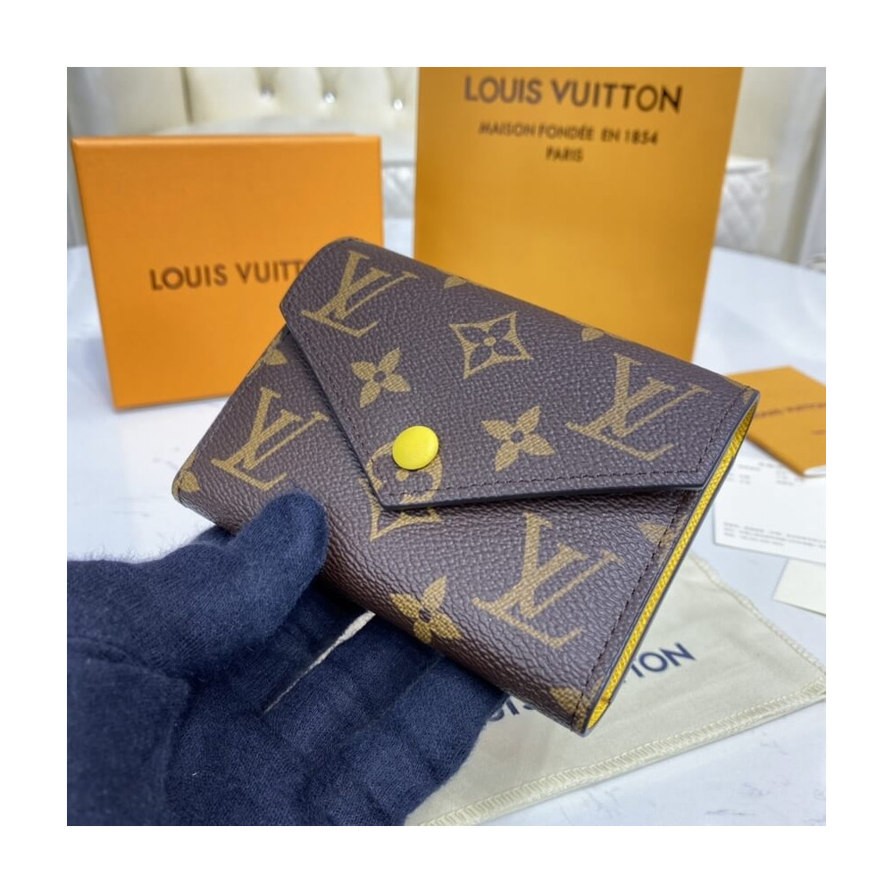 M61835 Louis Vuitton 2016 Premium Monogram Canvas Venus Wallet- Noir
