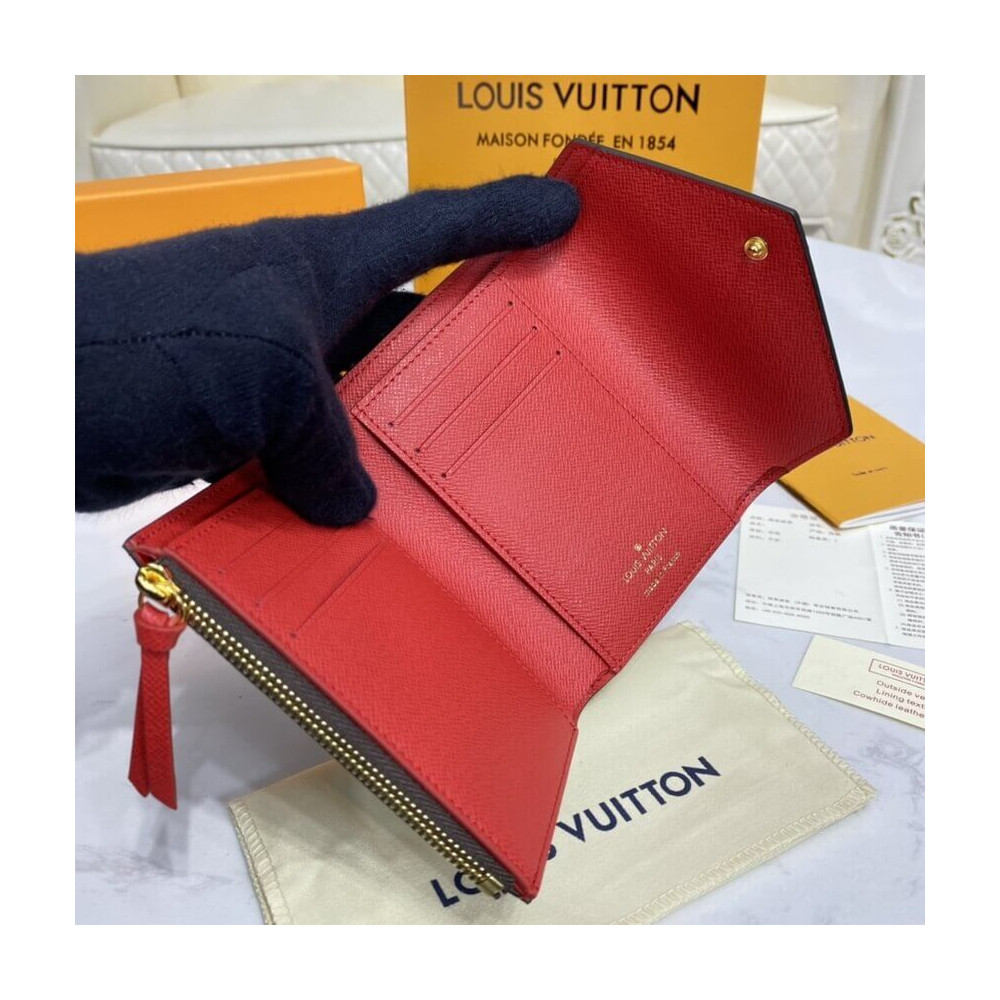 Shop Louis Vuitton DAMIER 2019 SS Victorine Wallet (N41659) by Ravie