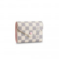 Louis Vuitton Damier Azur Victorine Wallet Pink