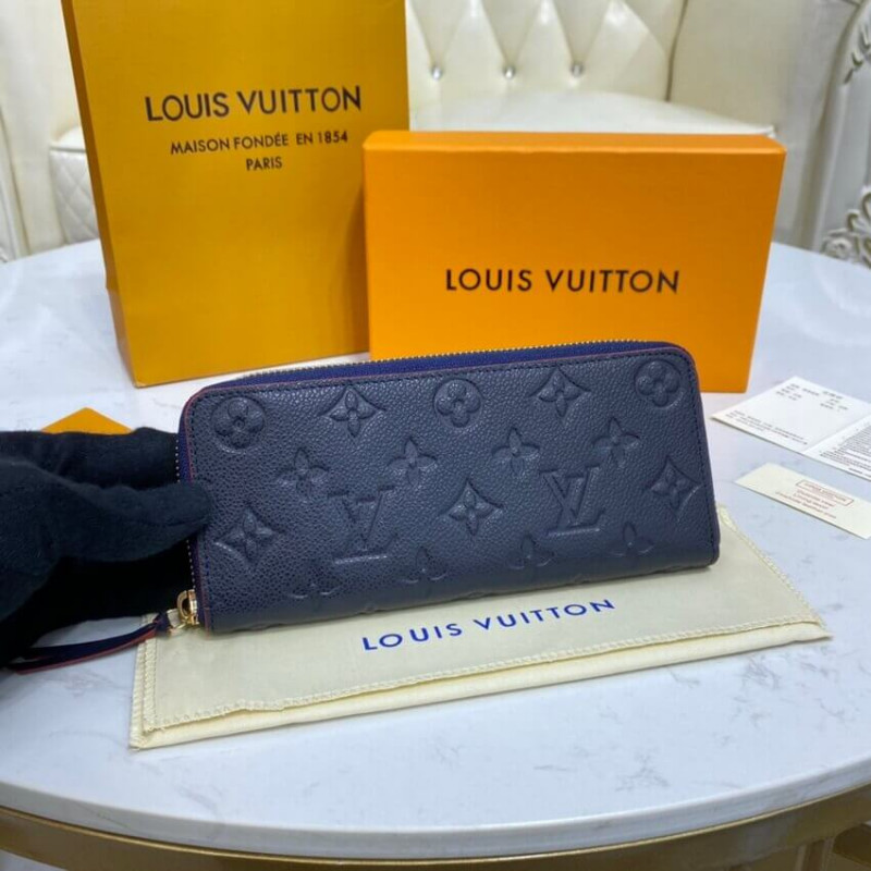 LOUIS VUITTON Empreinte Clemence Wallet Black 206131