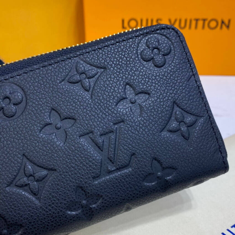 LOUIS VUITTON purse M60171 Portefeiulle Clement Monogram Empreinte Black  Black unisex Used