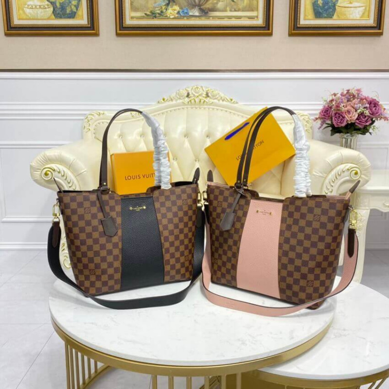 Classic Style / What's Inside My Louis Vuitton Damier Ebene Neverfull MM;  Pink Sweater Set, Brown Skirt OOTD / Fashion Over 40, 50 – JLJ Back To  Classic/