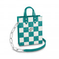 Louis Vuitton Damier Checkerboard Pattern Sac Plat XS Turquoise
