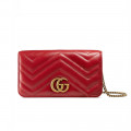 Gucci GG Marmont Mini Bag In Red Leather