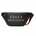 Gucci Print Leather Belt Bag Black