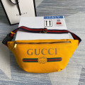 Gucci Print Leather Belt Bag Yellow