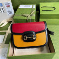 Gucci Horsebit 1955 Small Bag in Brick/Sand Leather