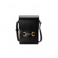 Gucci Horsebit 1955 Mini Bag in Black Leather