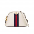 Gucci Ophidia Small Shoulder Bag in White Leather