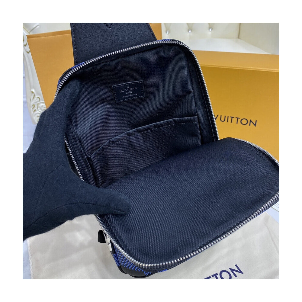Louis Vuitton LV Avenue Slingbag NM Blue Cloth ref.991103 - Joli Closet