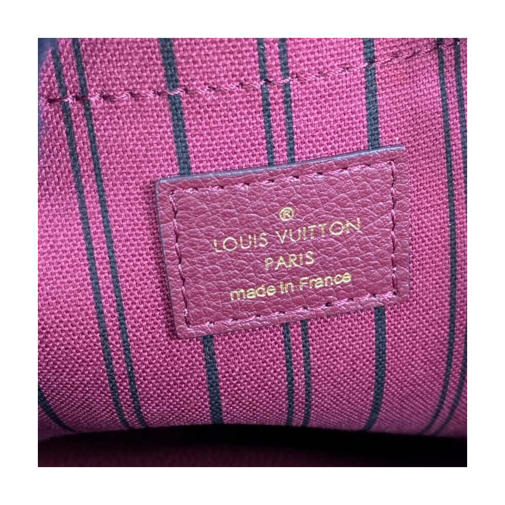 Louis Vuitton Burgundy Monogram Empreinte Clemence Wallet QJA0FK1D1B016