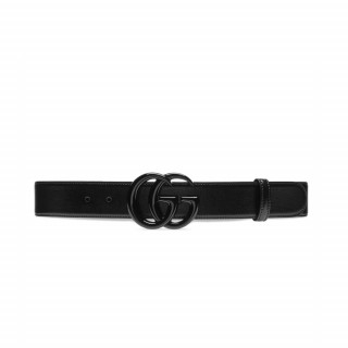 Gucci GG Marmont 40mm Wide Belt Black