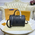 Louis Vuitton Monogram Empreinte Speedy Bandouliere 25 Black