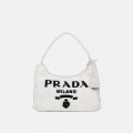 Prada Re-Edition 2000 Terry Mini Bag White/Black