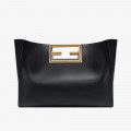 Fendi Black Leather Medium Way Bag