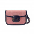Gucci Horsebit 1955 Small Bag Pink Corduroy