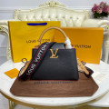 Louis Vuitton Capucines BB Black/Arizona Beige