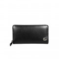 Gucci GG Marmont Smooth Leather Zip Around Wallet