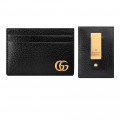 Gucci GG Marmont Metal-Free Tanned Leather Money Clip