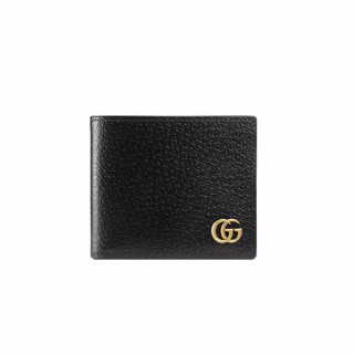 Gucci GG Marmont Metal-Free Tanned Leather Bi-Fold Wallet
