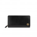 Gucci GG Marmont Metal-Free Tanned Leather Zip Around Wallet